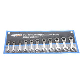 SET SPANNER ROE STUBBY REVERSIBLE GEARDRIVE 11PC METRIC